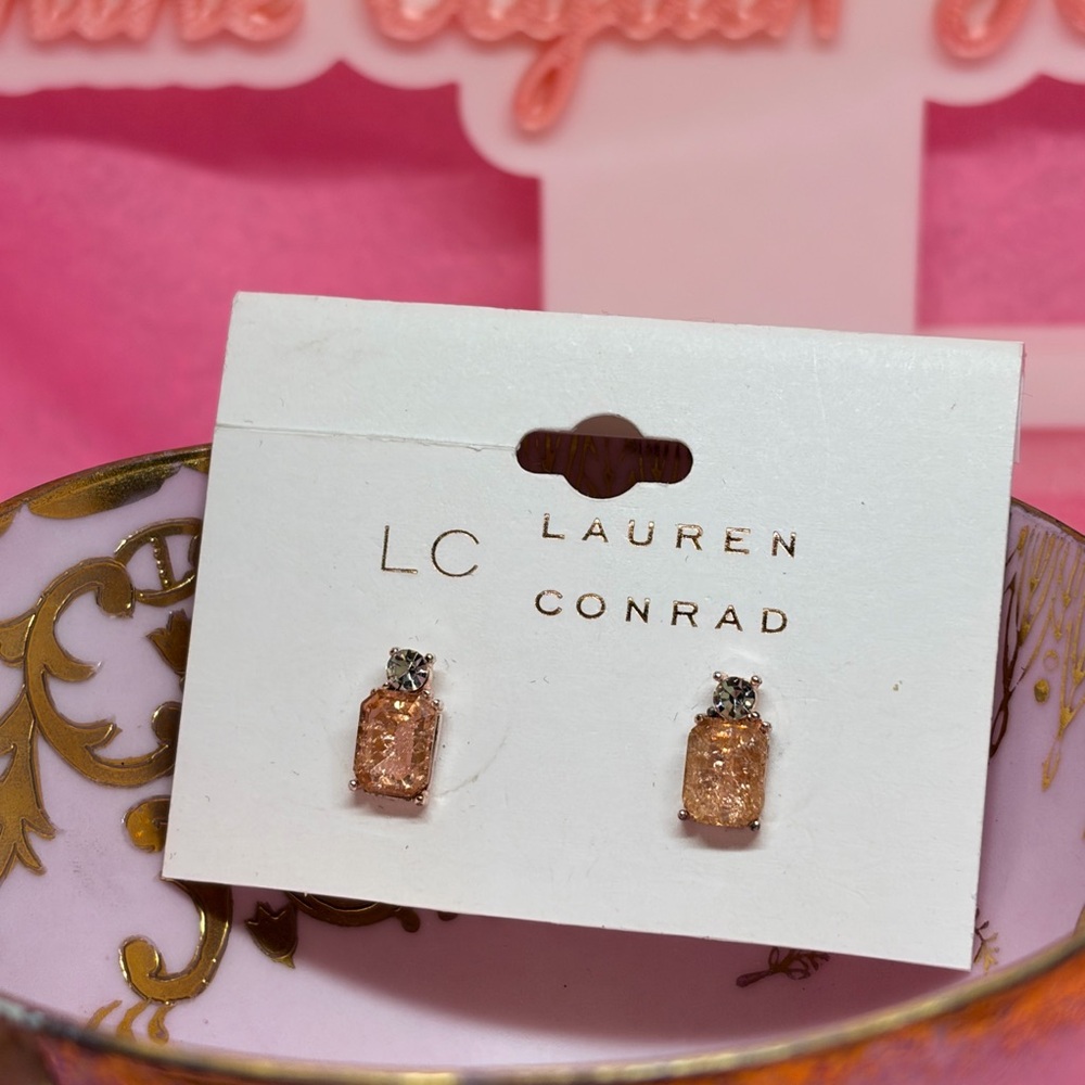LC Lauren Conrad Gold and Silver Stud Earrings